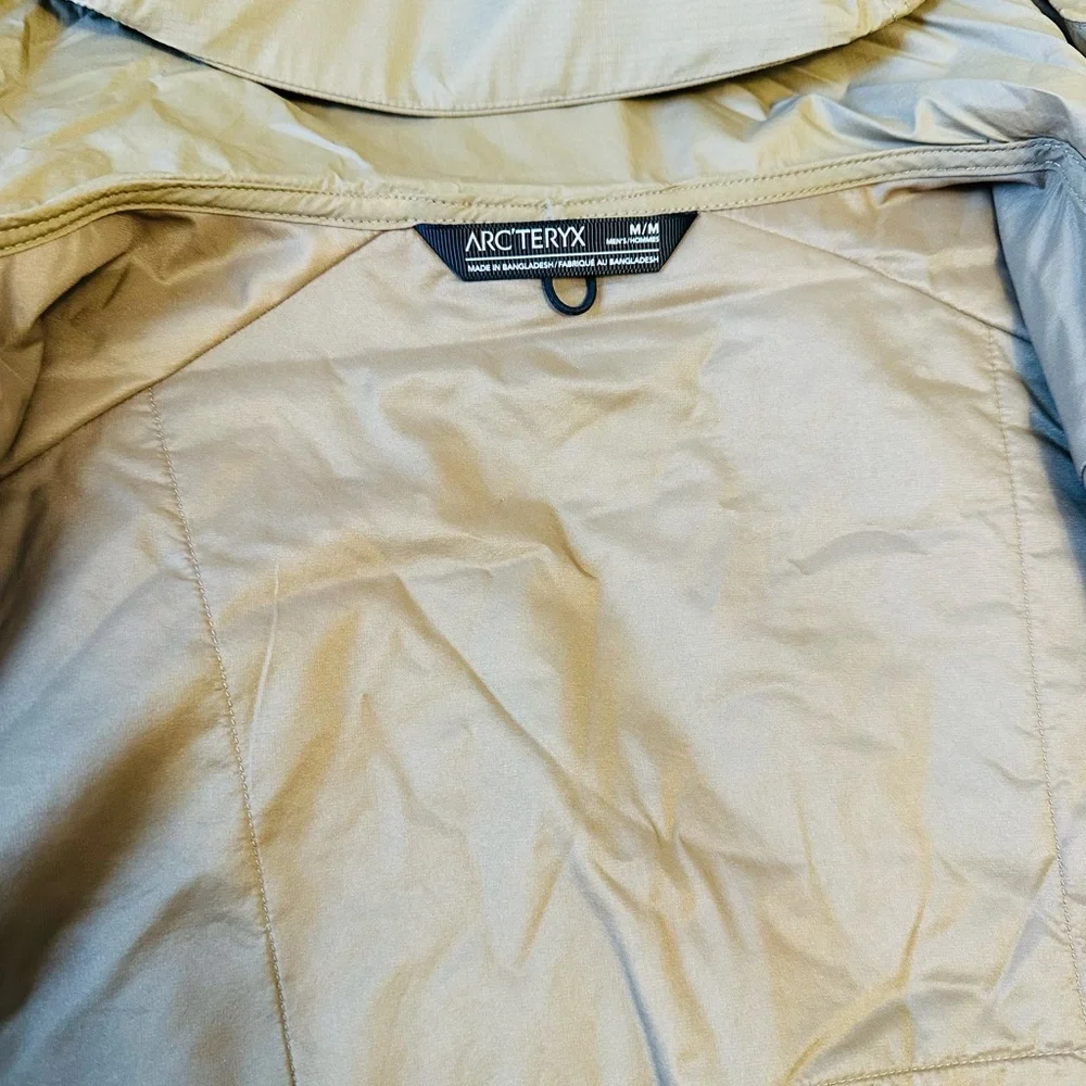 Arc'teryx Atom SL Hoody Canvas Tan Beige Coat Jacket Men’s Medium NWT